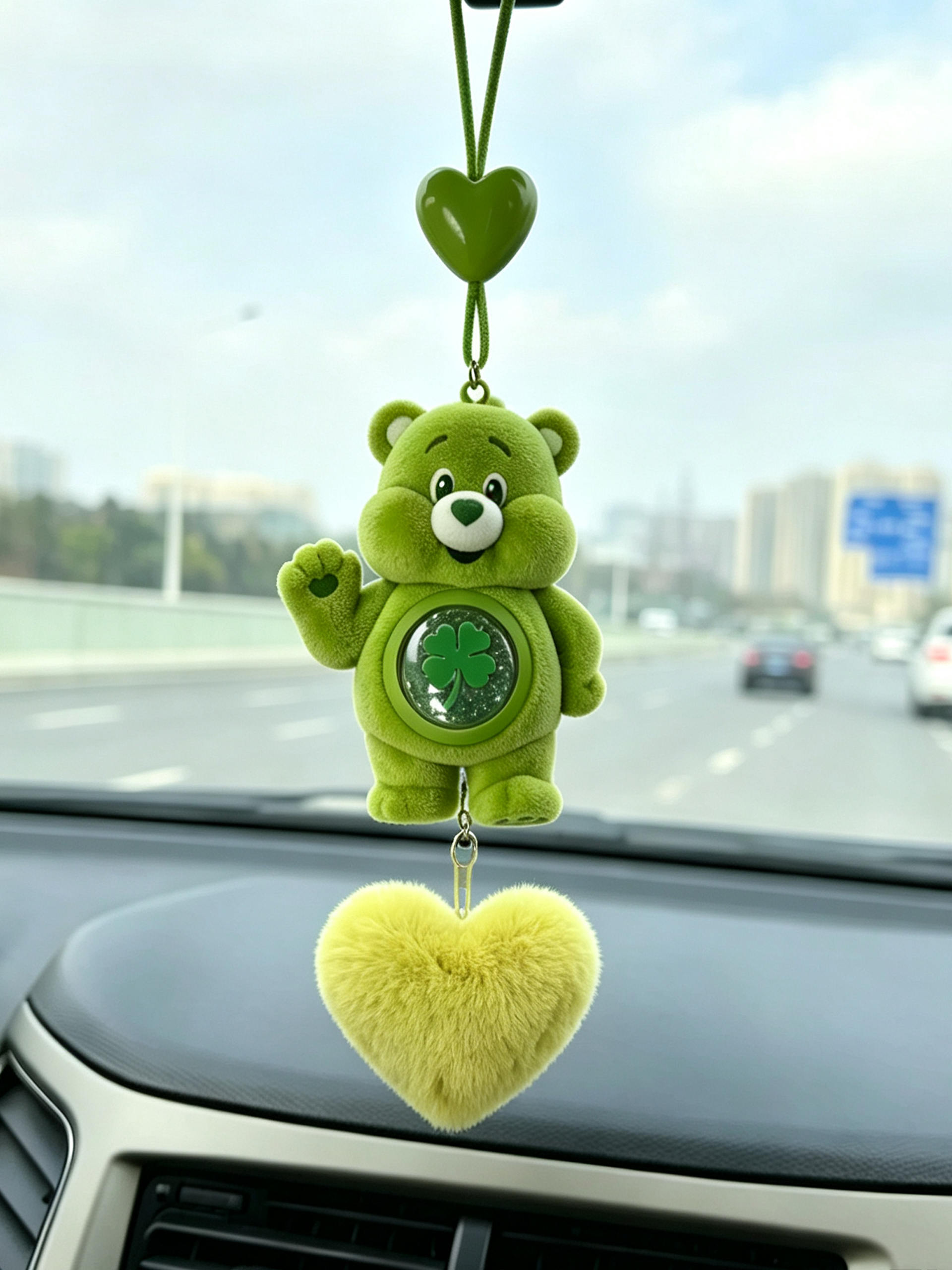 20260824 Good Luck Bear Pendant ornament - Image 1