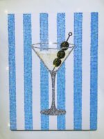 Blue stripped martini kit