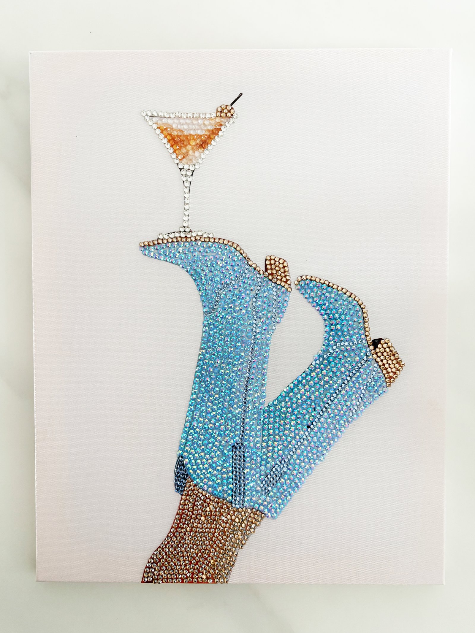2026-7 Double blue boot martini kit - Image 1